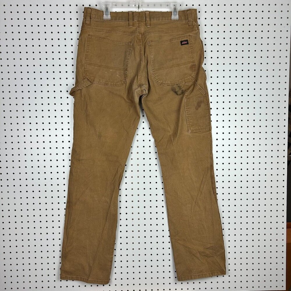 Dickies Carpenter Pants 34x34 Worn Distressed Faded Work Wear Brown Hammer Y2K